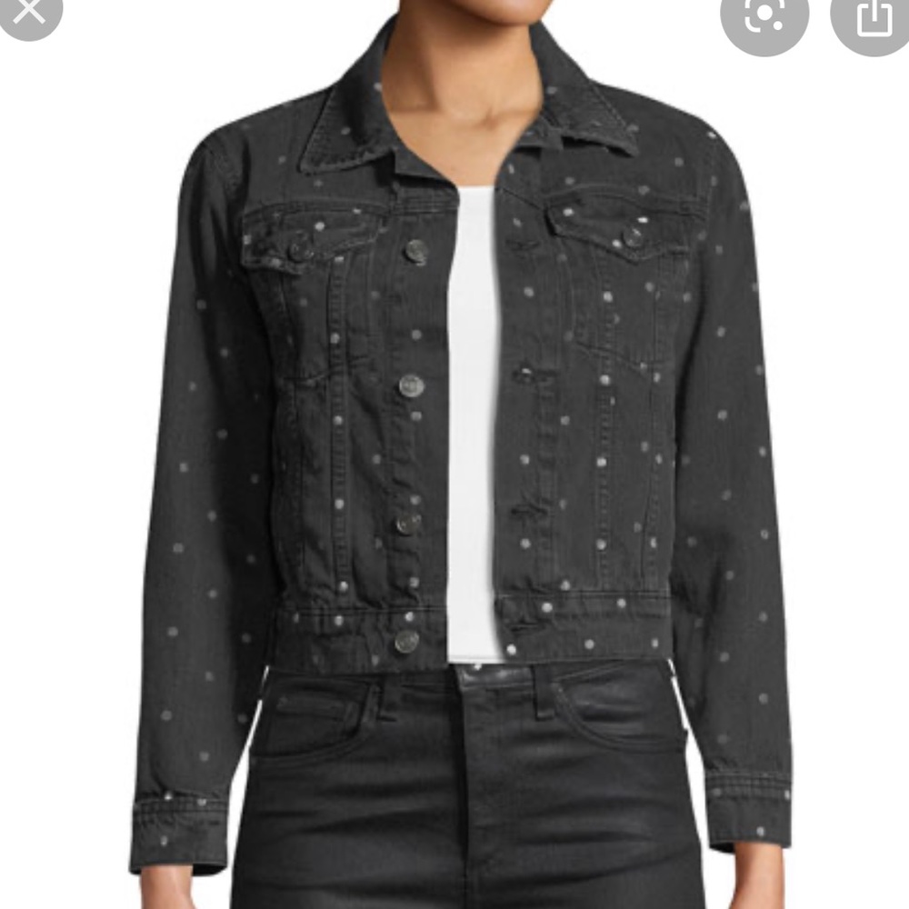 NWT Polka Dot Jeans Jacket